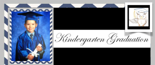 When my sister told me her son was graduating from Kindergarten, I said. "He better be!  Wait... there's a graduation for that?  I remember getting a trophy at the end of the year but I didn't get the cap and gown until 9 years later." Oh well, I'm never one to turn down a party. 